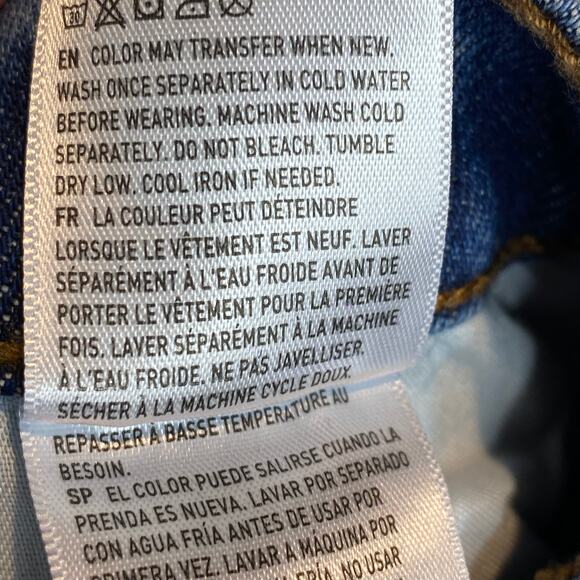 American Eagle Womens Size‎ 18 Highest Rise 90s Boyfriend Shorts Blue Plus - Picture 8 of 8